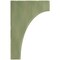Ekena Millwork 1 3/4"W x 8"D x 12"H Clarksville Wood Vintage Decor Bracket, Restoration Green BKTWD02X08X12CVGR - alternate 3